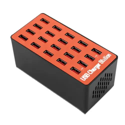 10口usb充电器多孔充电插头多口快速充电多功能学校工作室挂机