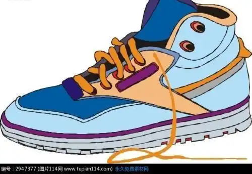 疯狂的鞋子卡通简笔画