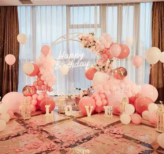 生日餐厅怎么布置好餐厅生日派对场景布置图