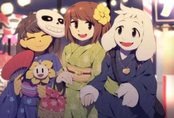 undertale传说之下精美人物图包friskcharaasriel篇