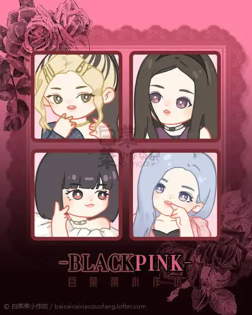 出几个q版 blackpink