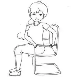 坐在椅子上的人简笔画 坐在椅子上的人简笔画侧面