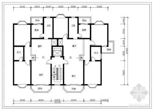 多层住宅户型平面-建筑户型图-筑龙建筑设计论坛