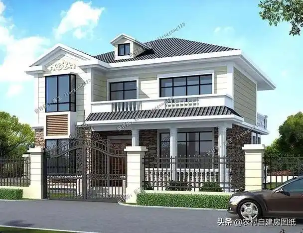 7款带院子的二层别墅方案庭院花池凉亭一个都不能少