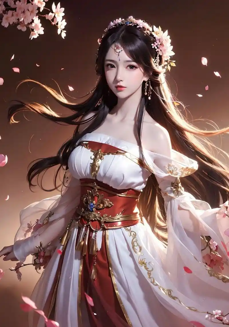 古风美女# #古风#  纤云弄裳,古韵悠长.