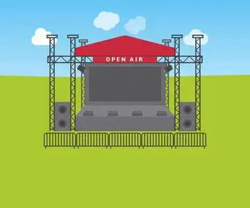 桁架舞台图片-桁架舞台素材-桁架舞台插画-摄图新视界