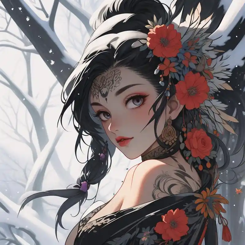 99高冷女神范,浮世绘动漫头像96 高冷女神的浮世绘动漫头像来啦!