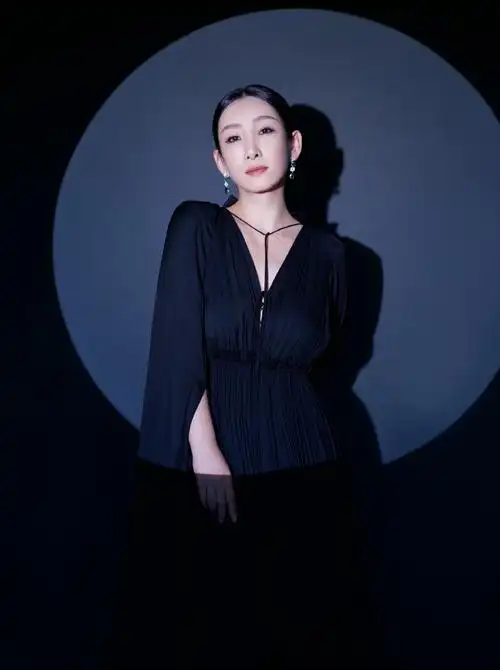 秦海璐酷帅黑色披风装写真图片113