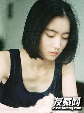 女生学生头短发图片 清新甜美的空气刘海发型(3)