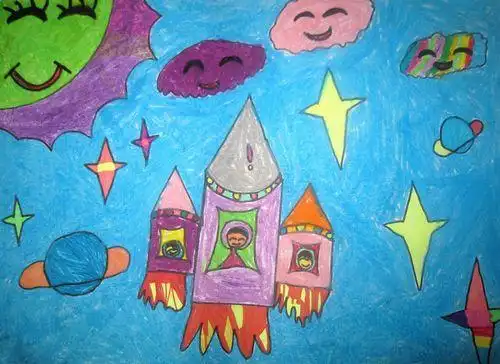 少儿书画作品-《梦想》/儿童书画作品《梦想》欣赏_中国少儿美术网