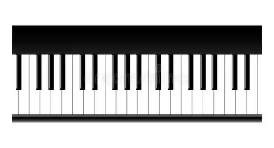 钢琴键图片