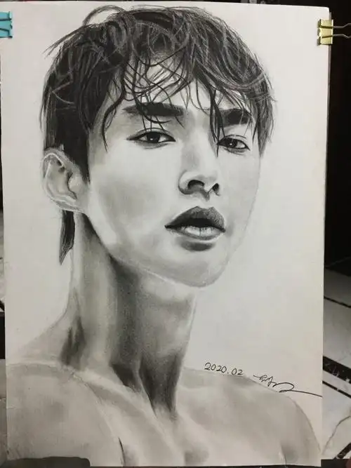 张艺兴/炭笔练习