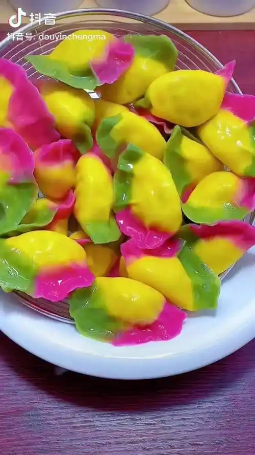 过年就包这样的彩色饺子,初一到初五每天不重样花样面点 年夜饭 亲手