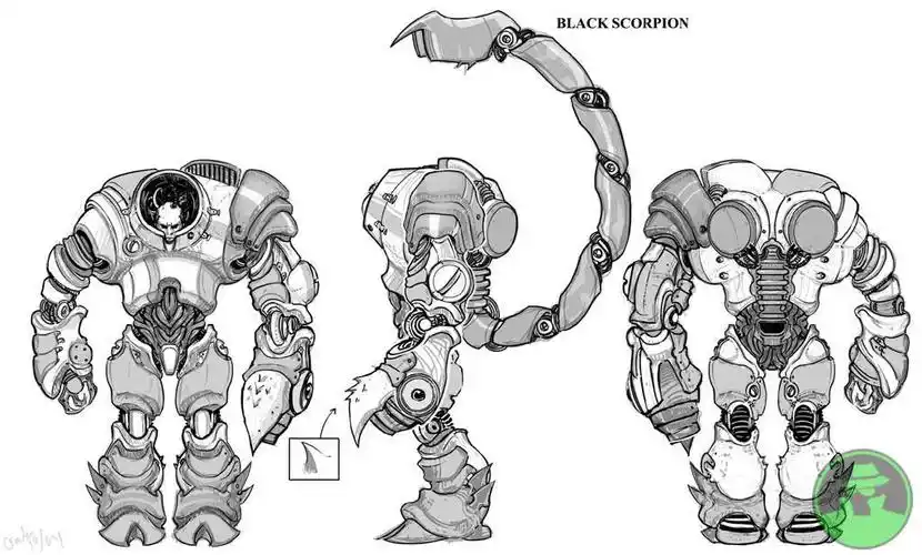 蝎子设计原画