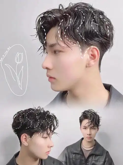 韩式蝴蝶烫纹理清晰自然发根蓬松有型