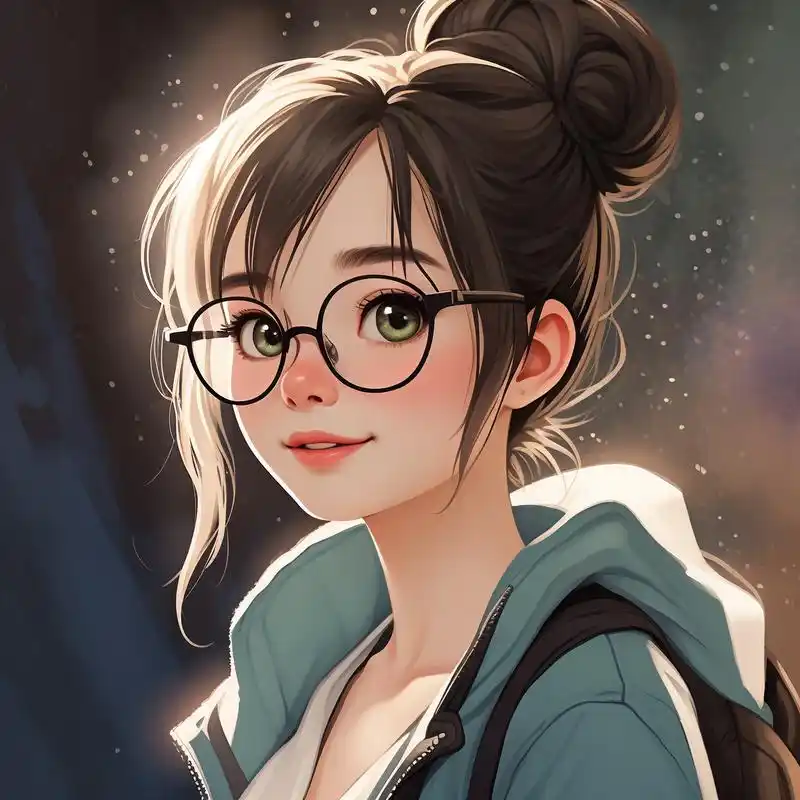 今天给大家带来一组超可爱的戴眼镜卡通女孩头像,每一个都是精心挑选