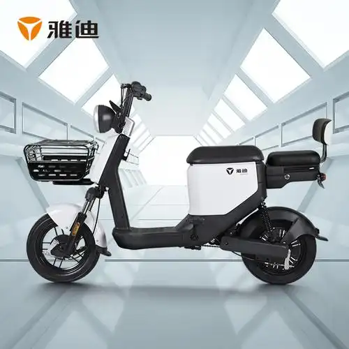 雅迪yadea新款48v豪华电动车轻便代步踏板车电瓶车男女代步车轻便锂