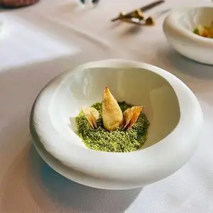 酒店中厨融合菜冷菜创意餐具意境菜特色冷菜盘会所中式碗纯白盘子