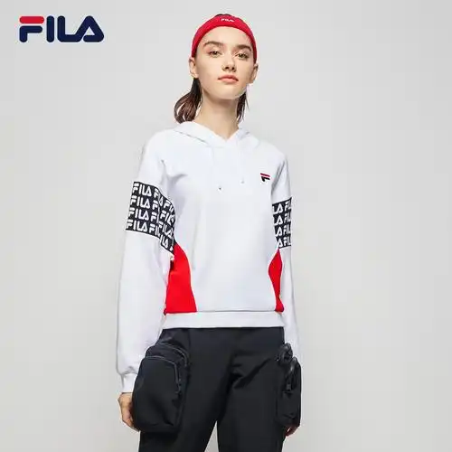 连帽卫衣fila斐乐女子2020秋季新款时尚运动针织运动卫衣