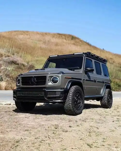 新款g500升级越野行李架备胎架巴博斯顶灯巴博斯