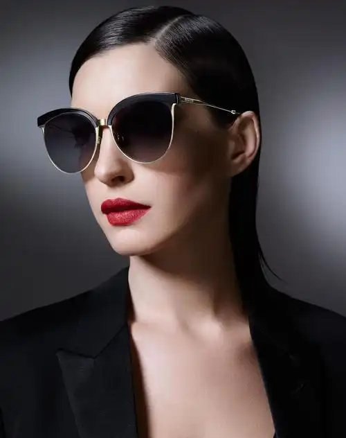 全明星眼镜同款专场暴龙 安妮海瑟薇广告款摩登优雅系列猫眼高清偏光