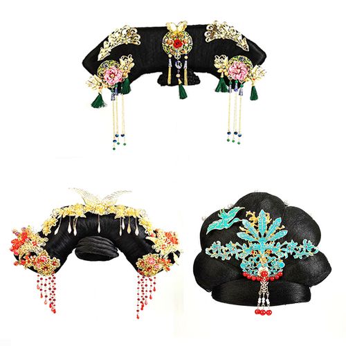 旗头古装清朝满族宫廷妃子格格如懿头饰舞台其它假发