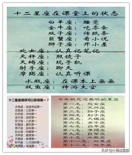 十二星座最好星座,12星座在我们的日常生活中还是比较多人关注的,其实