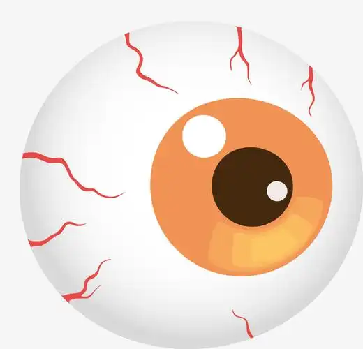 全国爱眼日布满血丝的眼球