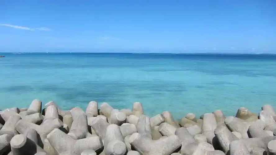 宽阔大海蓝色系ins背景图-风景壁纸 - 壁纸家