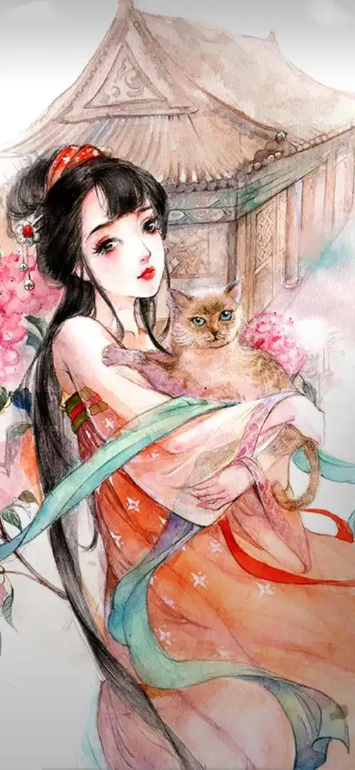 古风美图女生壁纸唯美古风的美人图手绘