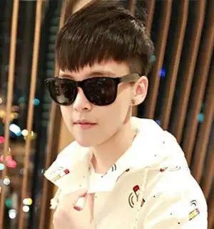 男生桃心形刘海发型图片大全