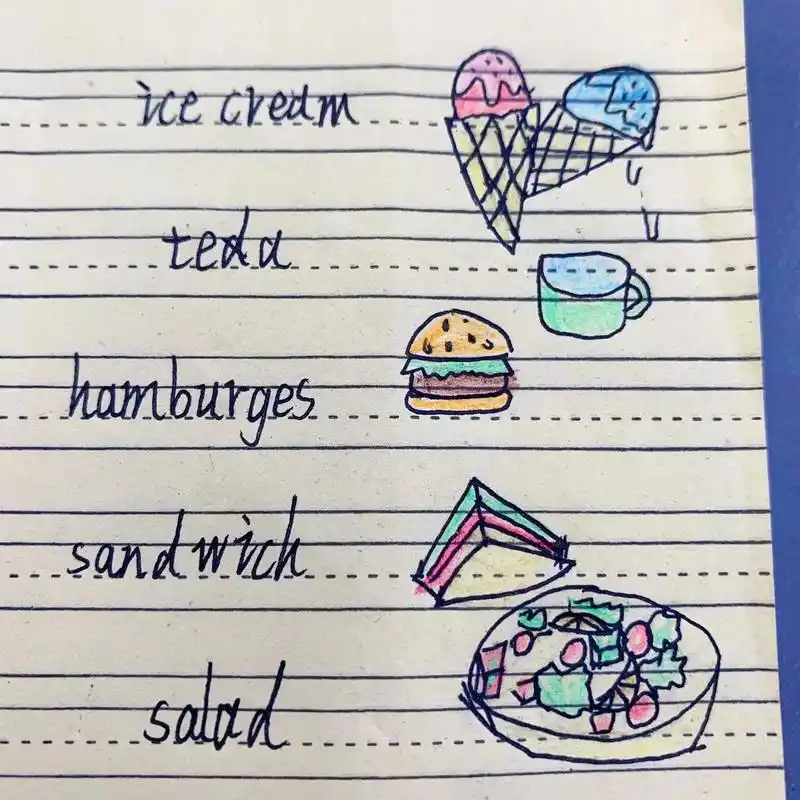 英语 #乱涂乱画系列  单词简笔画9815 - 抖音