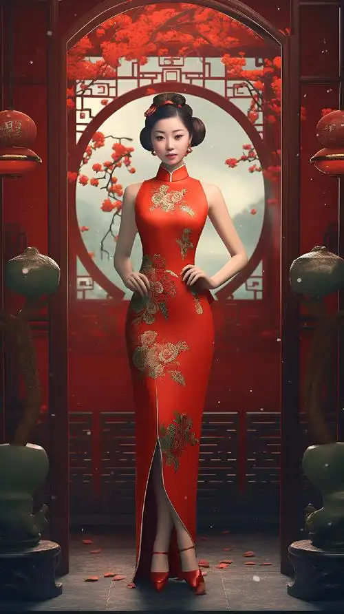 旗袍古装美女#国风古韵 #美出高级感 #国风美永不过时 - 抖音