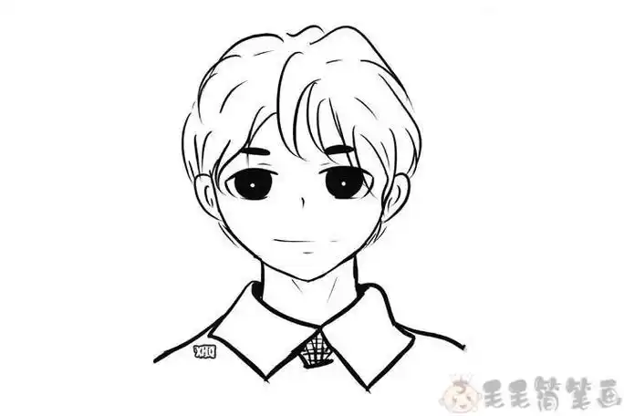 画男一组超简单的小男孩简笔画画法教程可爱的动漫男生简笔画简单教程