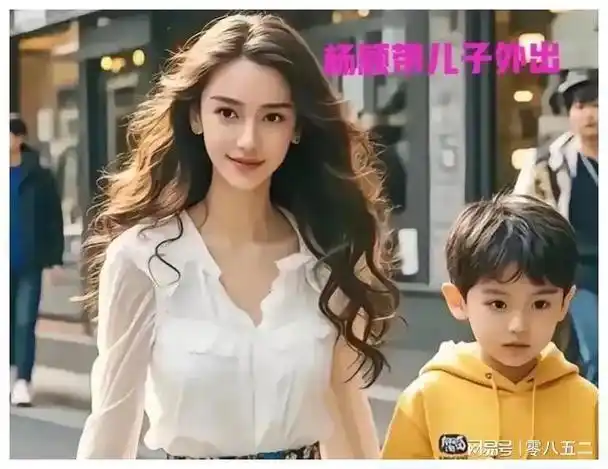 杨颖带小海绵外出,五官精致和妈妈越来越像!果然杨颖美是天生的