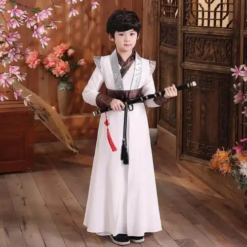 古装汉服儿童男童春秋原创中国国风男孩公子儿童演出服