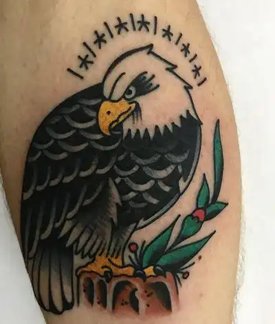 欧美老鹰纹身图案(37)