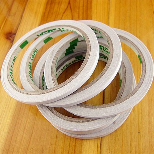 强力宽5mm/1cm透明双面胶带 超强粘性双面胶纸 办公文具批发