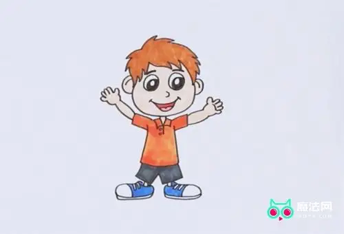 小男孩简笔画