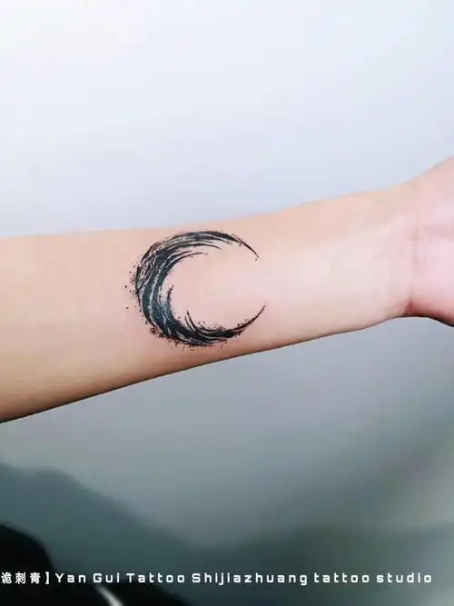 暗黑月亮_纹身图案手稿图片_范晨阳的纹身作品集
