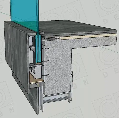 纯玻璃栏杆施工很难?5分钟足够解决它的结构问题了!_材料施工_室内设