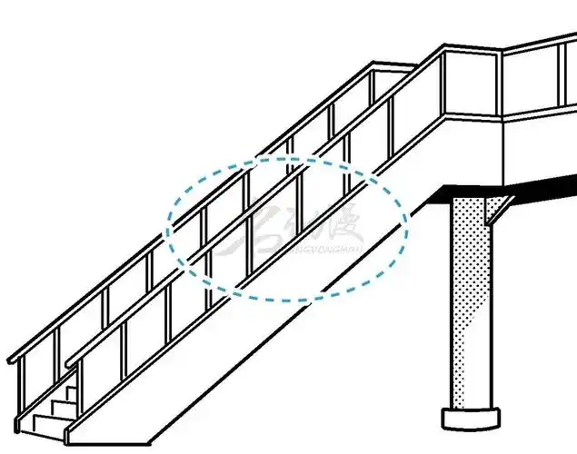 过街天桥怎么画人行天桥结构分解说明