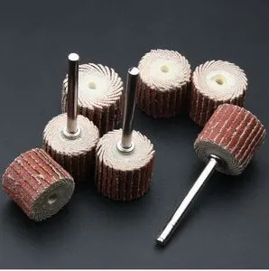 活柄百叶磨头3mm柄百叶砂纸轮打磨抛光轮木工木头抛光千叶轮包邮