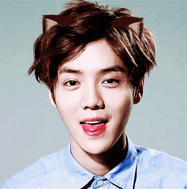 鹿晗 可爱 长大 认真 思考 卖萌