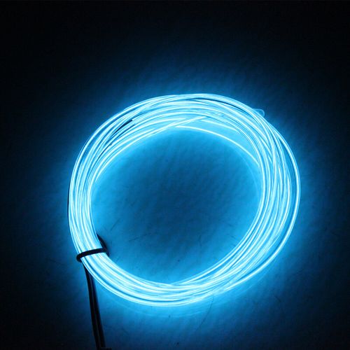 led冷光线火柴人衣服荧光舞演出服舞台表演道具 冰蓝色(一米单价)其他