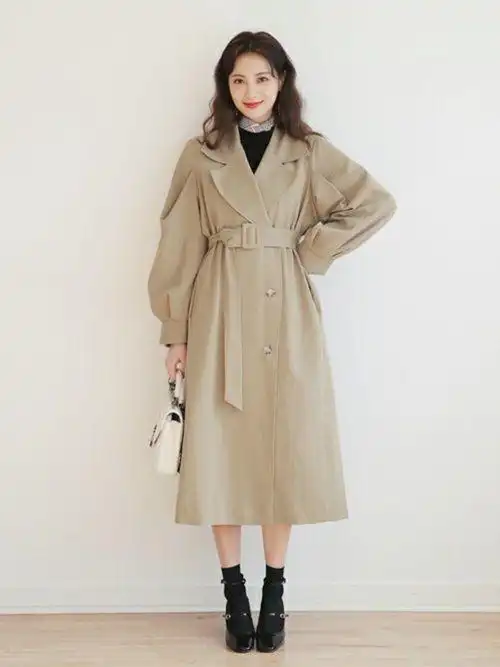 这件长款风衣又美又仙小姐姐们都抢着穿不仅保暖还又美又仙