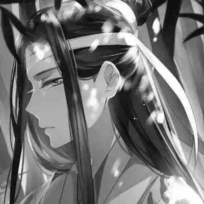 漫画古风男生头像黑白高清图片_男生动漫头像_头像屋