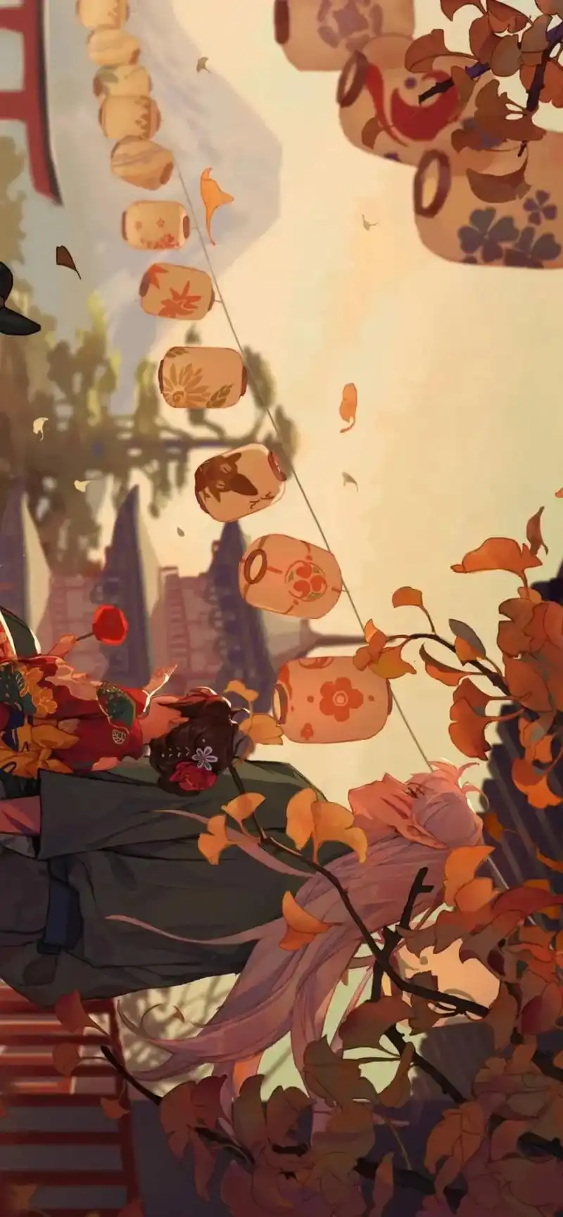 横屏壁纸 神明动漫风  #朋友圈背景图文案 #手机壁纸 #二 - 抖音