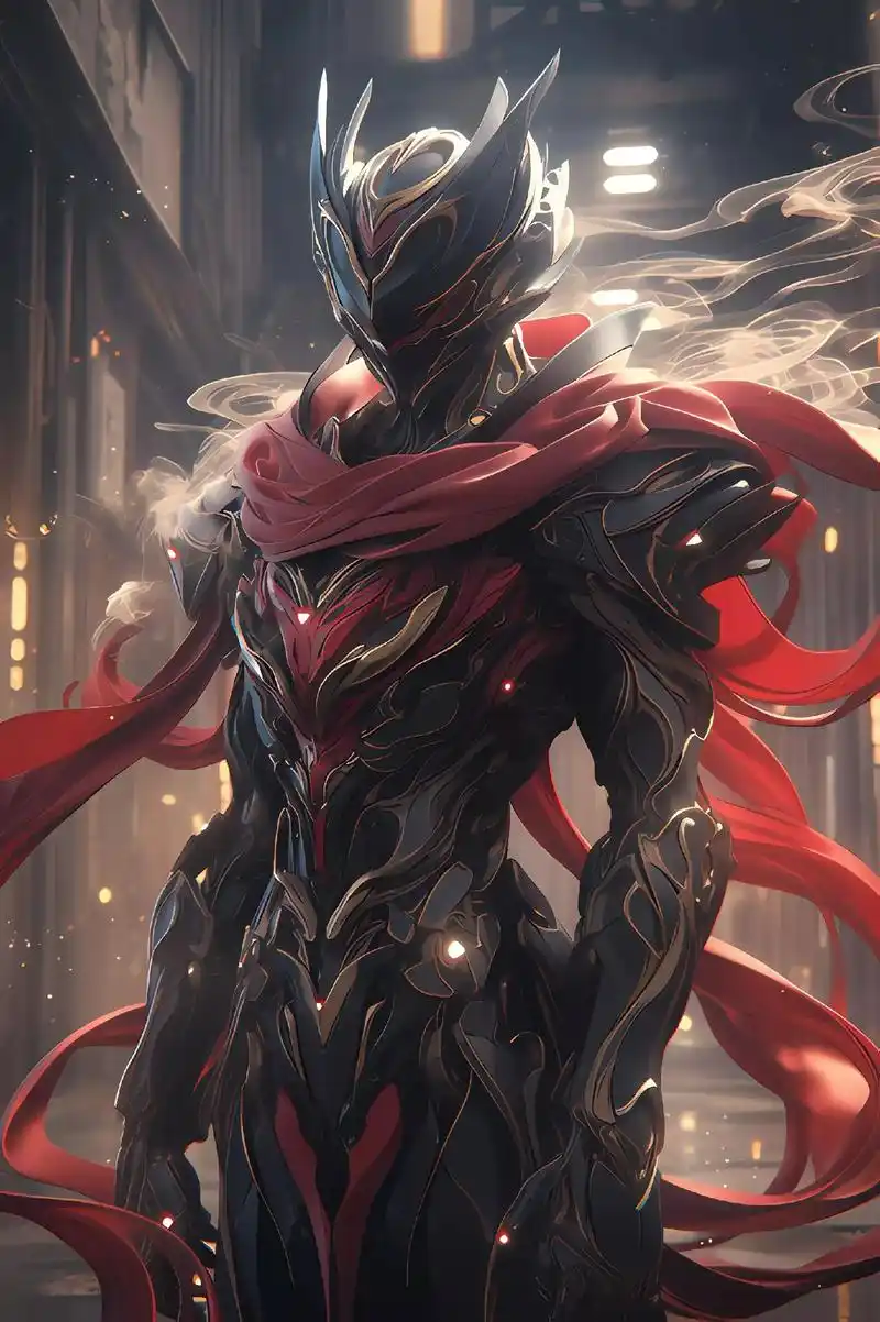 自创机甲战士,哦豁~#二次元 #科幻 #星际战甲 #ai绘画 - 抖音