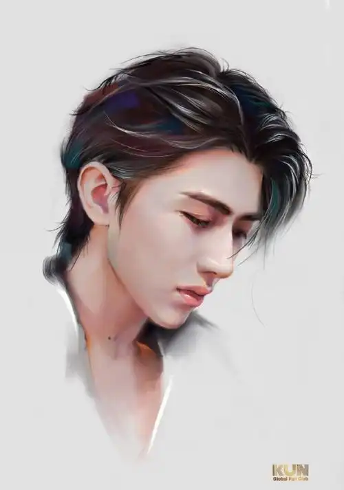 被秒到的漫画脸明星#蔡徐坤真妥妥撕漫男,五官精致,侧脸线条优越